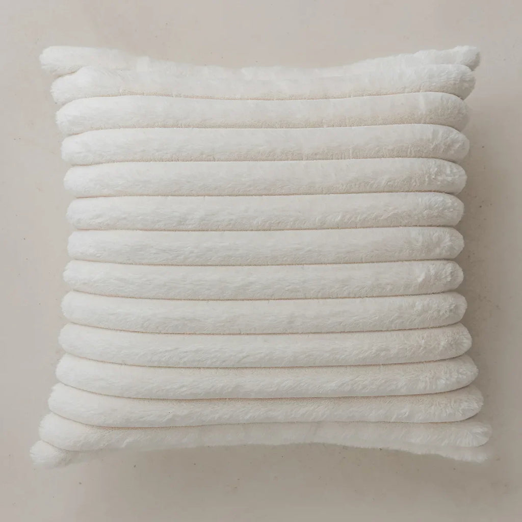 Cushion cover – Jacquard fabric – Cream and coffee colors – 18 x 18 in – Nature-inspired decorative accessory 9