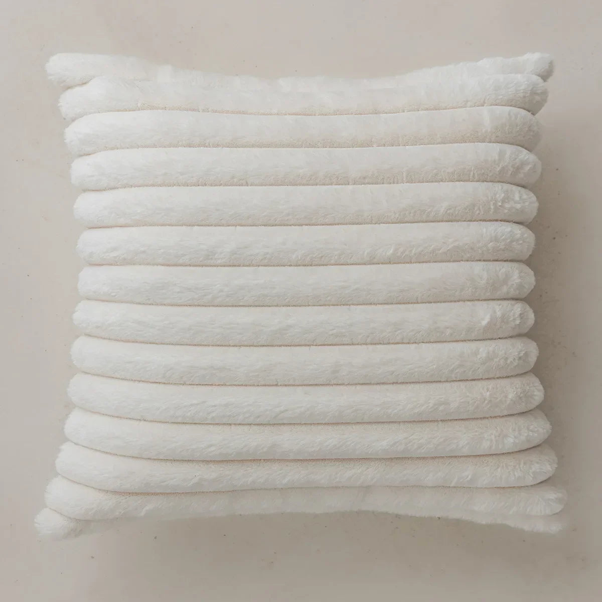Cushion cover – Jacquard fabric – Cream and coffee colors – 18 x 18 in – Nature-inspired decorative accessory 9