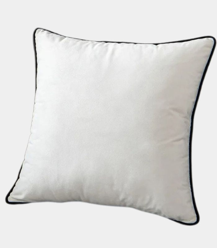 Cushion cover – Velvet – Black and white design – Elegant home accent – 11.8 x 19.7 in 9