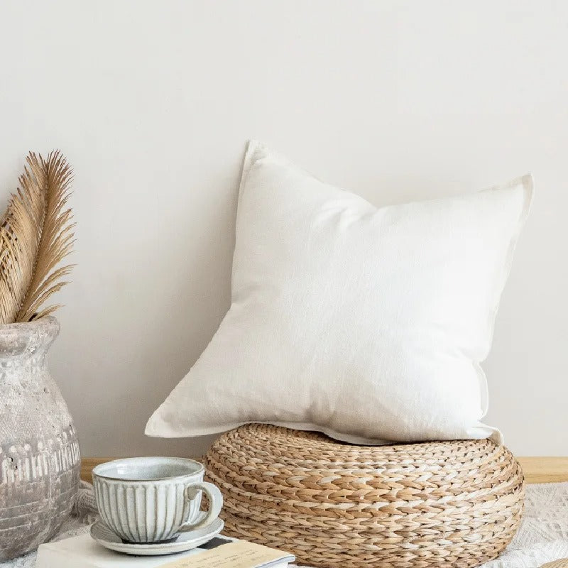 Cushion covers – Premium ramie cotton – Solid colors – Indoor and outdoor use – 45x45cm to 80x80cm 10
