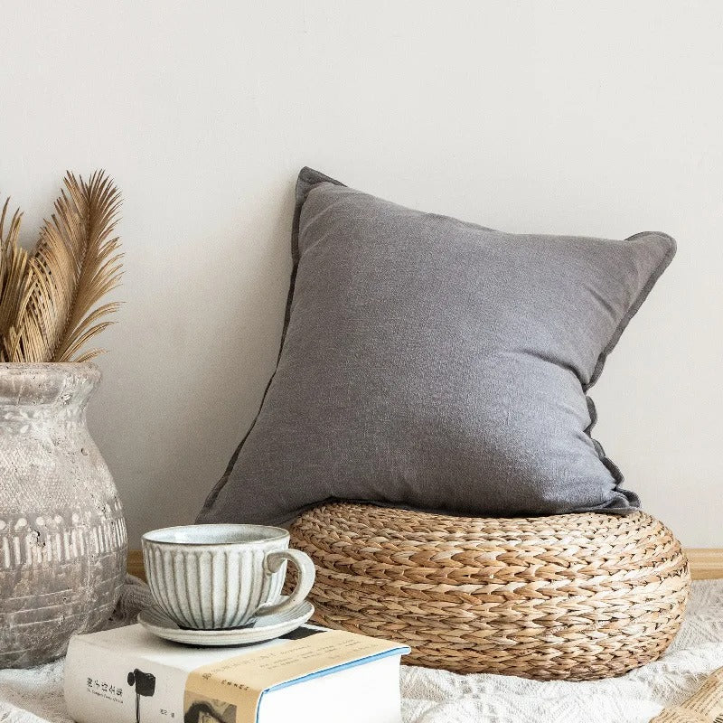 Cushion covers – Premium ramie cotton – Solid colors – Indoor and outdoor use – 45x45cm to 80x80cm 11