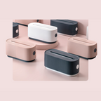 Stylish decorative cable storage box in a sleek white finish. Features a minimalist design with a lid and ample space for organizing cords and chargers, perfect for 4