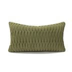 Decorative green pillow cover featuring a modern geometric design, made from soft, durable fabric. Ideal for adding a stylish accent to your home decor. 9