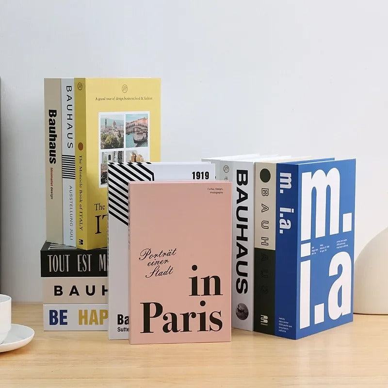 Decorative books – Faux paper design – Modern luxury décor – Ideal for coffee table books decor and shelves 1