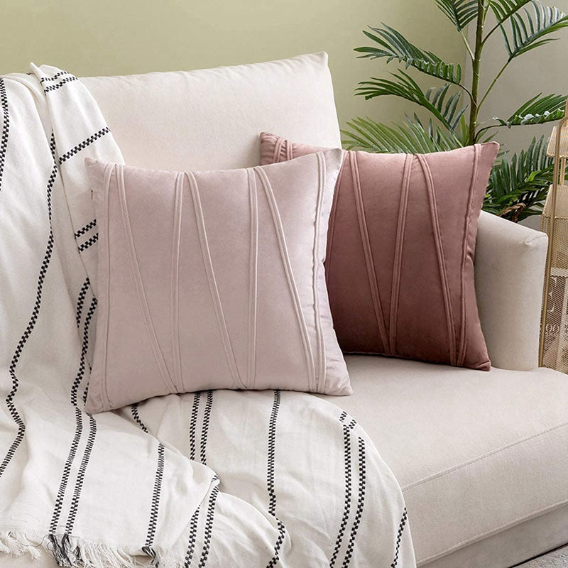 Decorative cushions – Velvet soft cover – Elegant design – Perfect for living room or bedroom 1