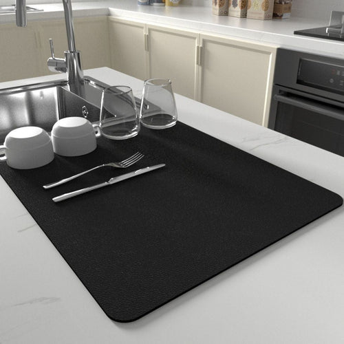Dish mat – Ultra absorbent microfiber – Quick-dry design – Stylish kitchen essential 1