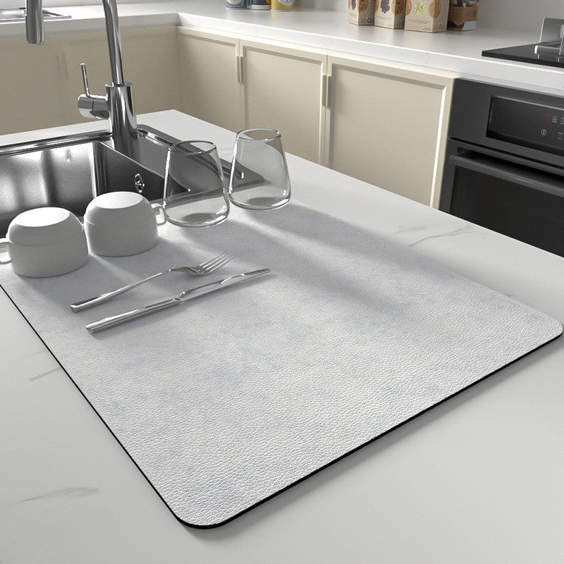 Dish mat – Ultra absorbent microfiber – Quick-dry design – Stylish kitchen essential 2