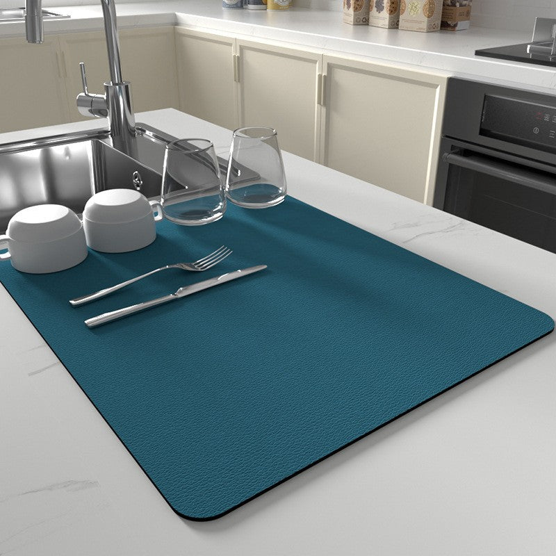 Dish mat – Ultra absorbent microfiber – Quick-dry design – Stylish kitchen essential 3