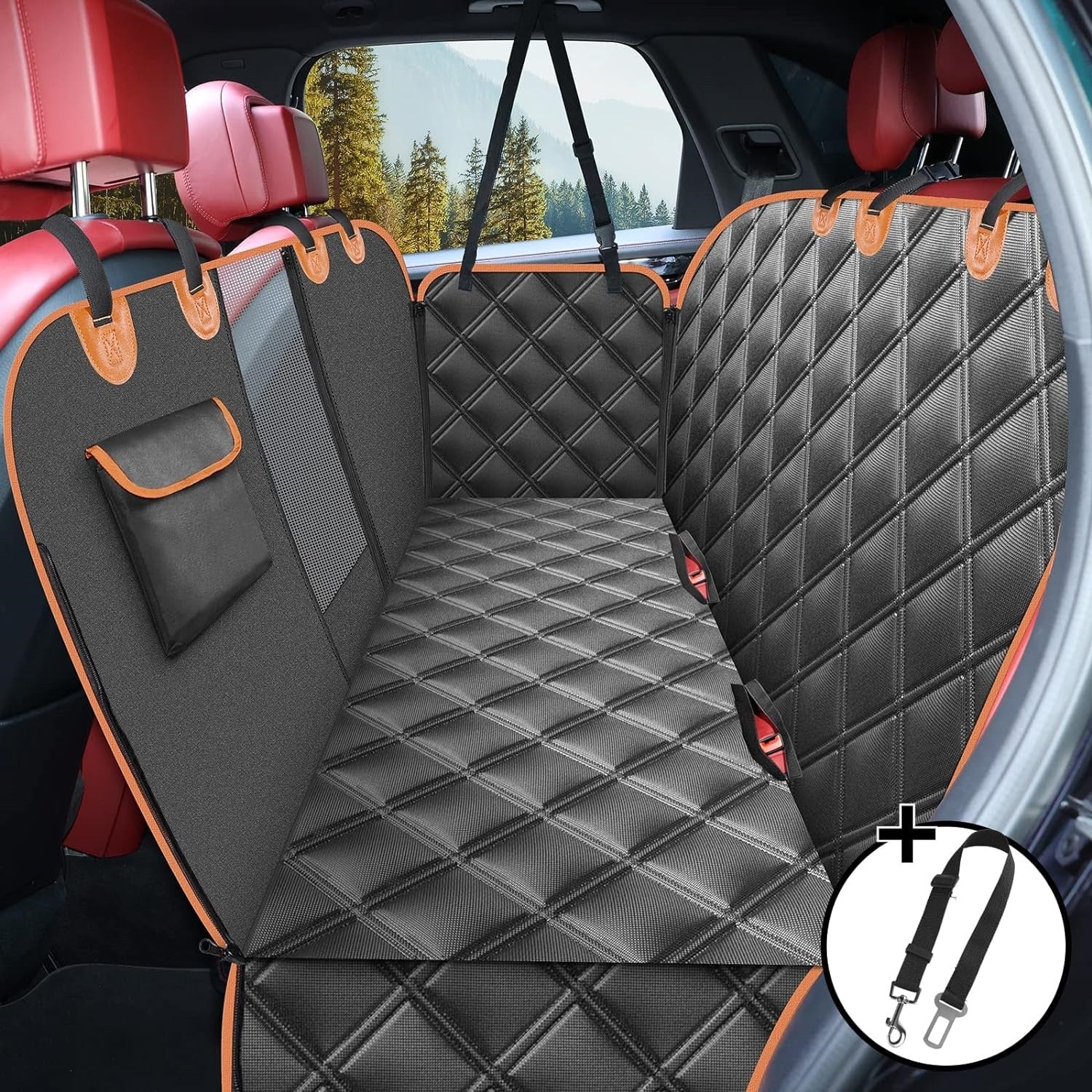 Dog car seat cover – Waterproof Oxford fabric – Anti-slip design – Universal fit for most vehicles 5
