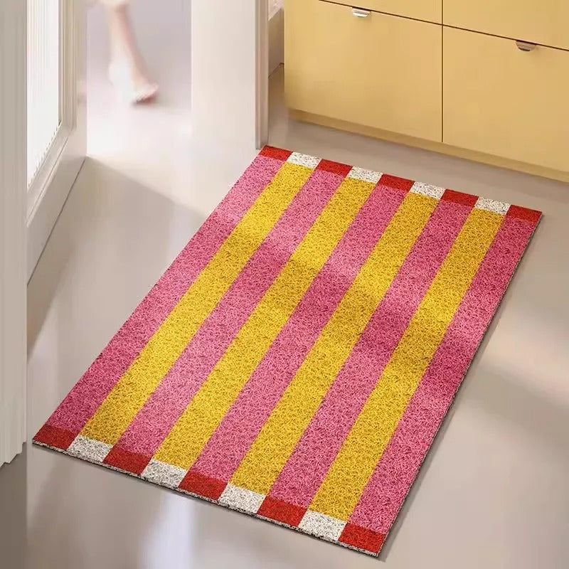 Doormat – Durable PVC – Modern striped design – Customizable for indoor or outdoor use 3