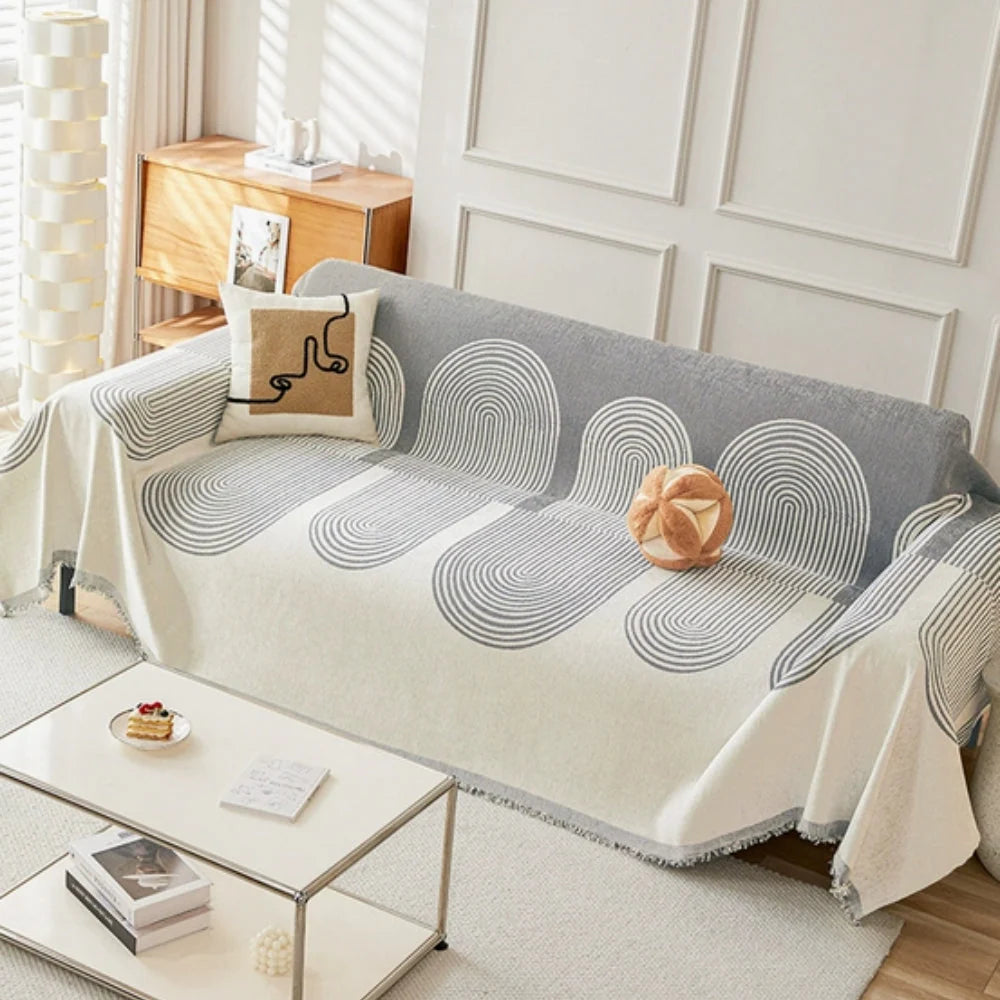 Double-Sided Chenille Sofa Cover – Stylish Pet Protection 4