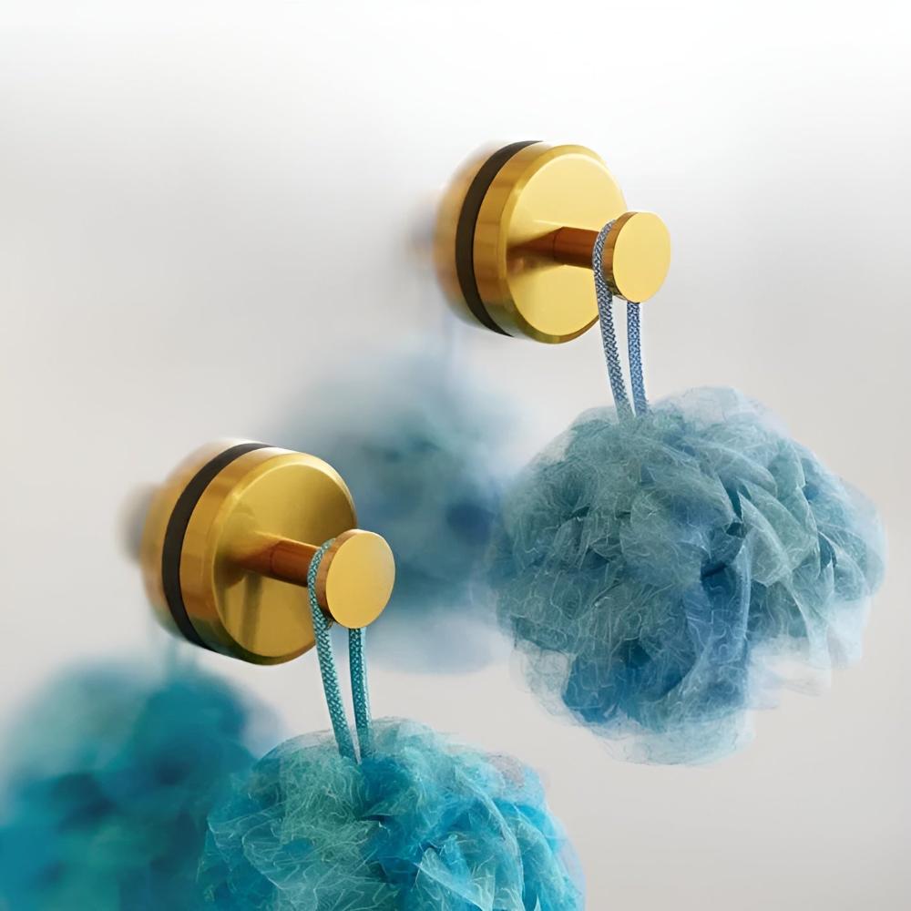 Durable Stainless Steel Shower Hooks with Vacuum-Seal Mechanism for Easy Installation and Strong Support – Waterproof and Repositionable 10
