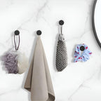 Durable Stainless Steel Shower Hooks with Vacuum-Seal Mechanism for Easy Installation and Strong Support – Waterproof and Repositionable 2