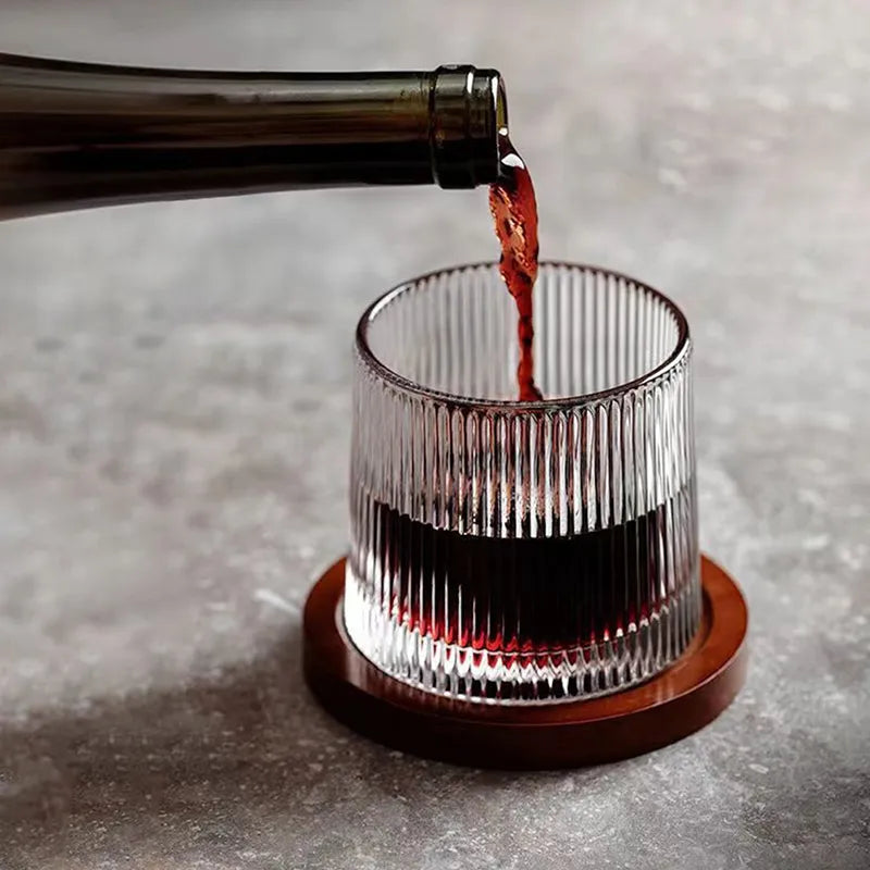 EDO Glass Whiskey Tumbler - Elegant 5.5 oz Bourbon Drinking Glass 3