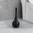 Elegant Bathroom Essentials | Silicone Toilet Brush with Ergonomic Handle Ð Chic Holder for Effortless Cleaning 0