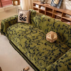 Elegant Chenille Sofa Cover with Floral Design, Pet-Friendly Anti-Slip Slipcover for 3-4 Seater Couch 4