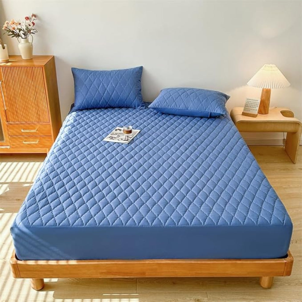 Elegant Collection | Waterproof Fitted Sheet Set with Deep Pockets Ð Ultimate Mattress Protection for Luxurious Comfort 1