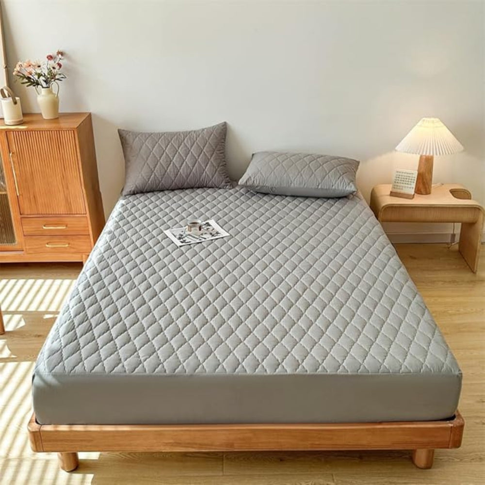 Elegant Collection | Waterproof Fitted Sheet Set with Deep Pockets Ð Ultimate Mattress Protection for Luxurious Comfort 3