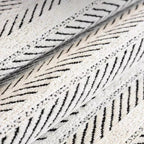 Elegant Herringbone Sofa Cover with Scalloped Edge Ð Stylish Protection for Your Furniture 6