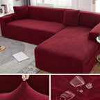 Elegant Jacquard Sofa Cover | Waterproof Slipcover for 1-4 Seater Sofas Ð Soft, Stretchable Protection Against Stains 10