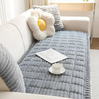 Elegant Plush Couch Cover with Anti-Slip Design Ð Cozy Protection for Your Living Room 5