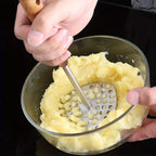 Elegant Stainless Steel Potato Masher with Ergonomic Handle for Smooth Pureeing 1