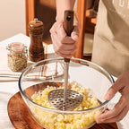 Elegant Stainless Steel Potato Masher with Ergonomic Handle for Smooth Pureeing 2