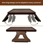 Elegant Wooden Sofa Arm Tray Table with Built-in Cup Holder Ð Perfect for Snacks and Remote Control 3