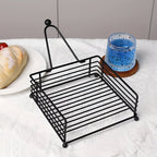 FerroLuxe Iron Napkin Holder – Modern Matte Black Table Accent 5
