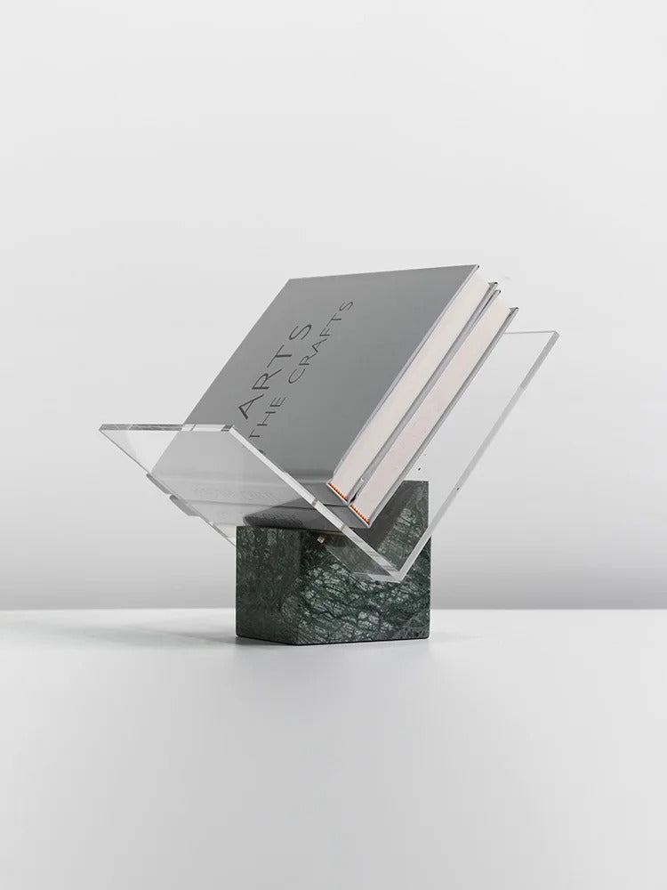 File holder – Marble acrylic – Elegant design – Modern desk organizer – 10.6 x 7.9 x 8.5 in 2