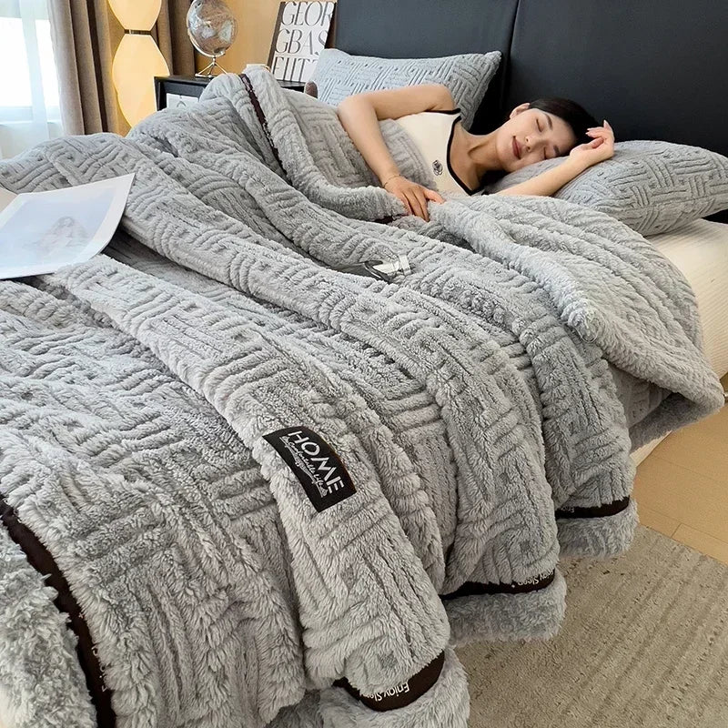 Fleece blanket – Soft and fluffy – Warm breathable throw – Cozy home accessory for living room 6
