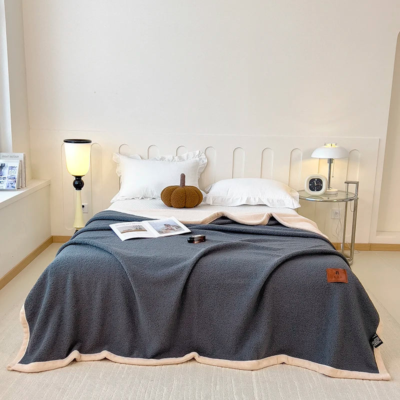 Fleece blanket – Thick teddy fleece – Cozy multi-functional design – Warm for autumn and winter – 60 x 80 in 1