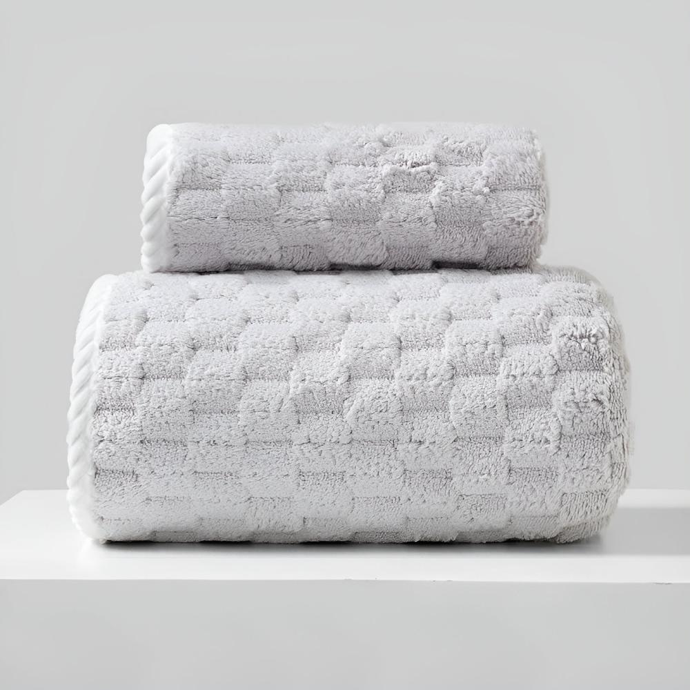 Fleece towels – Soft and breathable – 2-piece set for luxurious comfort 11