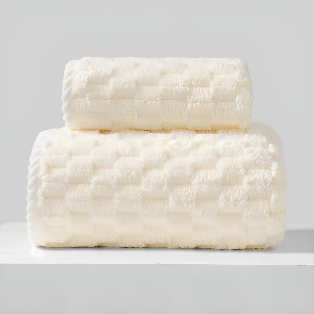 Fleece towels – Soft and breathable – 2-piece set for luxurious comfort 7