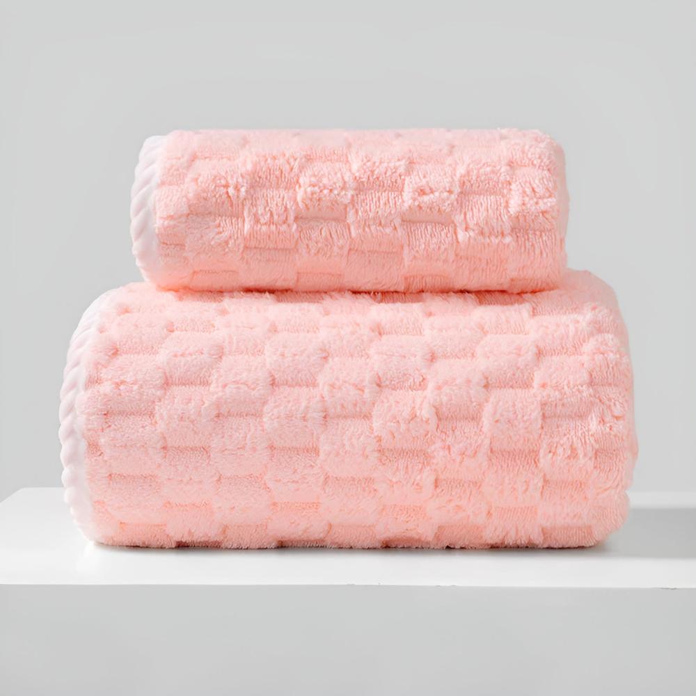 Fleece towels – Soft and breathable – 2-piece set for luxurious comfort 8