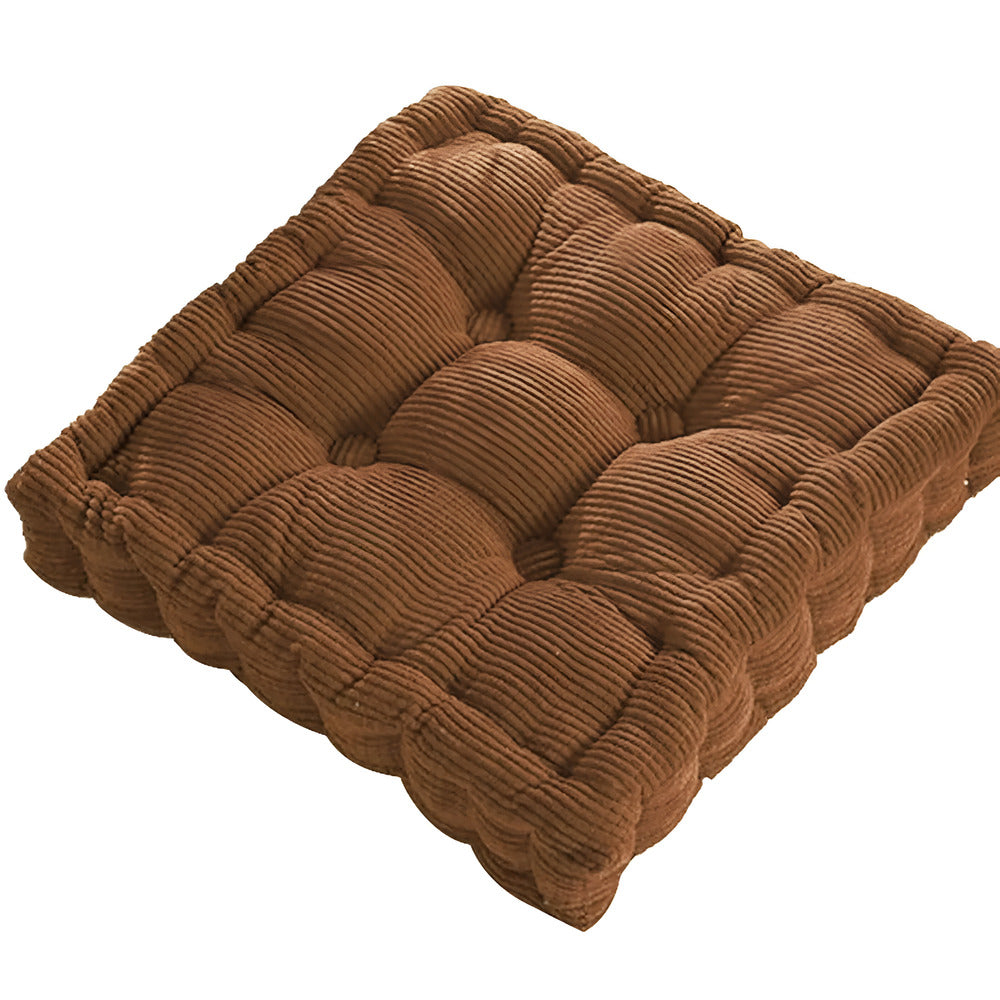 Floor cushion – Luxurious corduroy – Versatile for meditation and decor – Compact seating solution 15.7 x 15.7 in 6
