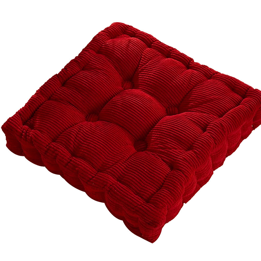 Floor cushion – Luxurious corduroy – Versatile for meditation and decor – Compact seating solution 15.7 x 15.7 in 7