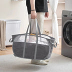 Foldable Luxury Laundry Basket with Reinforced Handles – Stylish and Functional Storage Solution 0