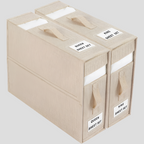 Foldable bed sheet organizer box – Durable fabric – Neutral color with transparent window – Space-saving storage solution – 15 x 12.6 x 4.5 in 0