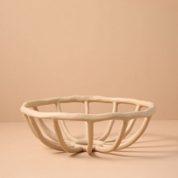 Fruit basket – Resin material – Unique cage design – Versatile storage solution for home décor 0