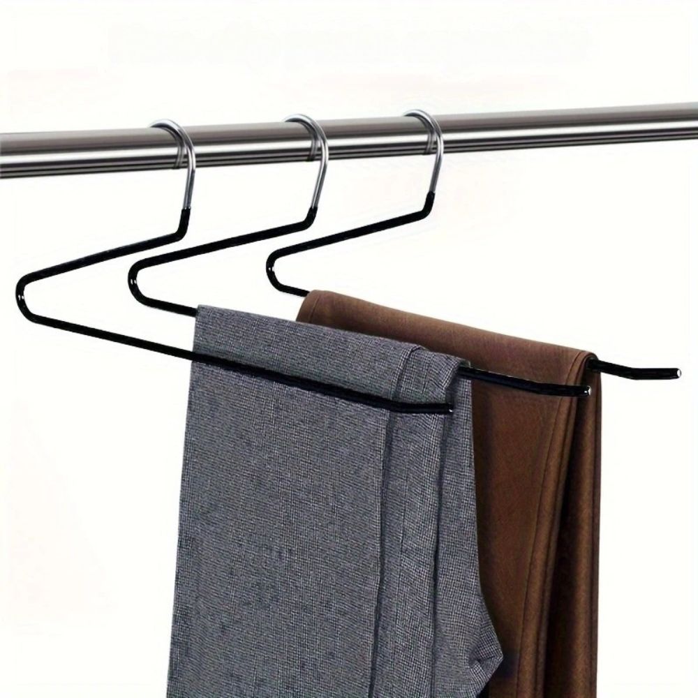 Goose Neck Z | Pants Hanger with Stainless Steel Design Ð Slim Organizer for Trousers 1