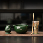 Handmade Azure Stone Matcha Set – Complete Matcha Whisk Kit with Bowl, Scoop for Traditional Ceremonies 1