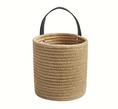 Hanging basket set – Woven cotton rope – Rustic storage solution – Ideal for plants and home décor 6