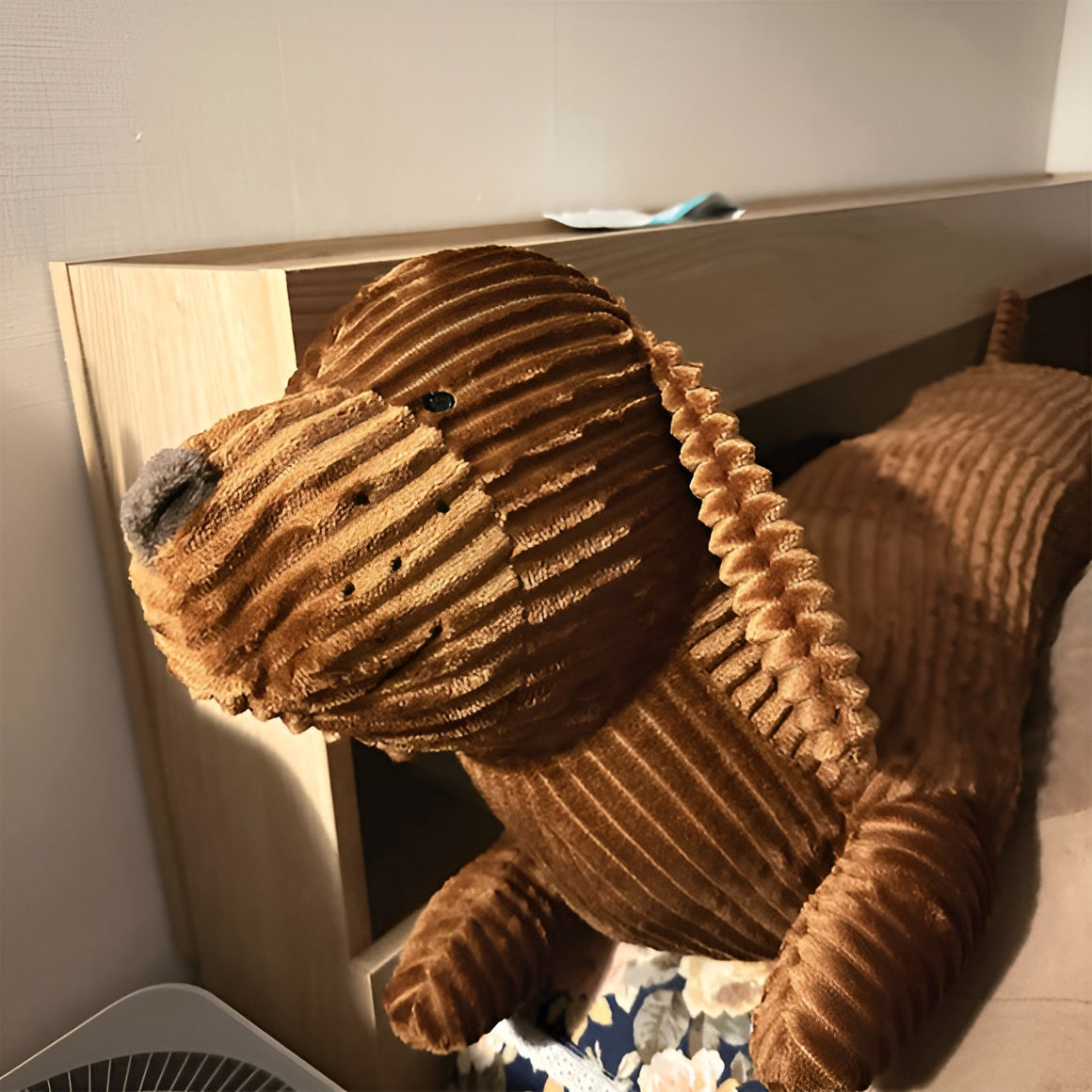 Sweet Corded Dachshund Plush Pillow