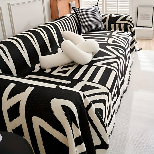 Premium Fluffy Chenille Sofa Blanket