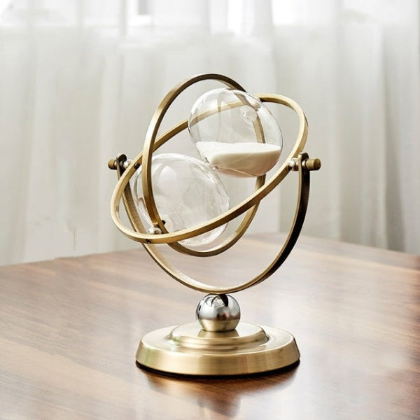 Hourglass timer – Vintage design – Glass and wood – 15, 30, or 60-minute intervals – Elegant home decor 2