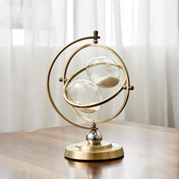 Hourglass timer – Vintage design – Glass and wood – 15, 30, or 60-minute intervals – Elegant home decor 3