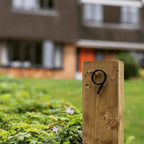 House numbers – Modern black zinc alloy – Floating style – Weather-resistant address signs for enhanced visibility 2