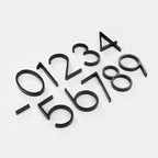 House numbers – Modern black zinc alloy – Floating style – Weather-resistant address signs for enhanced visibility 8