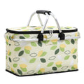 Insulated Picnic Basket Cooler - Foldable Handheld Design, Spacious 15.7x9.1x7.9 Inches for Outdoor Use 6